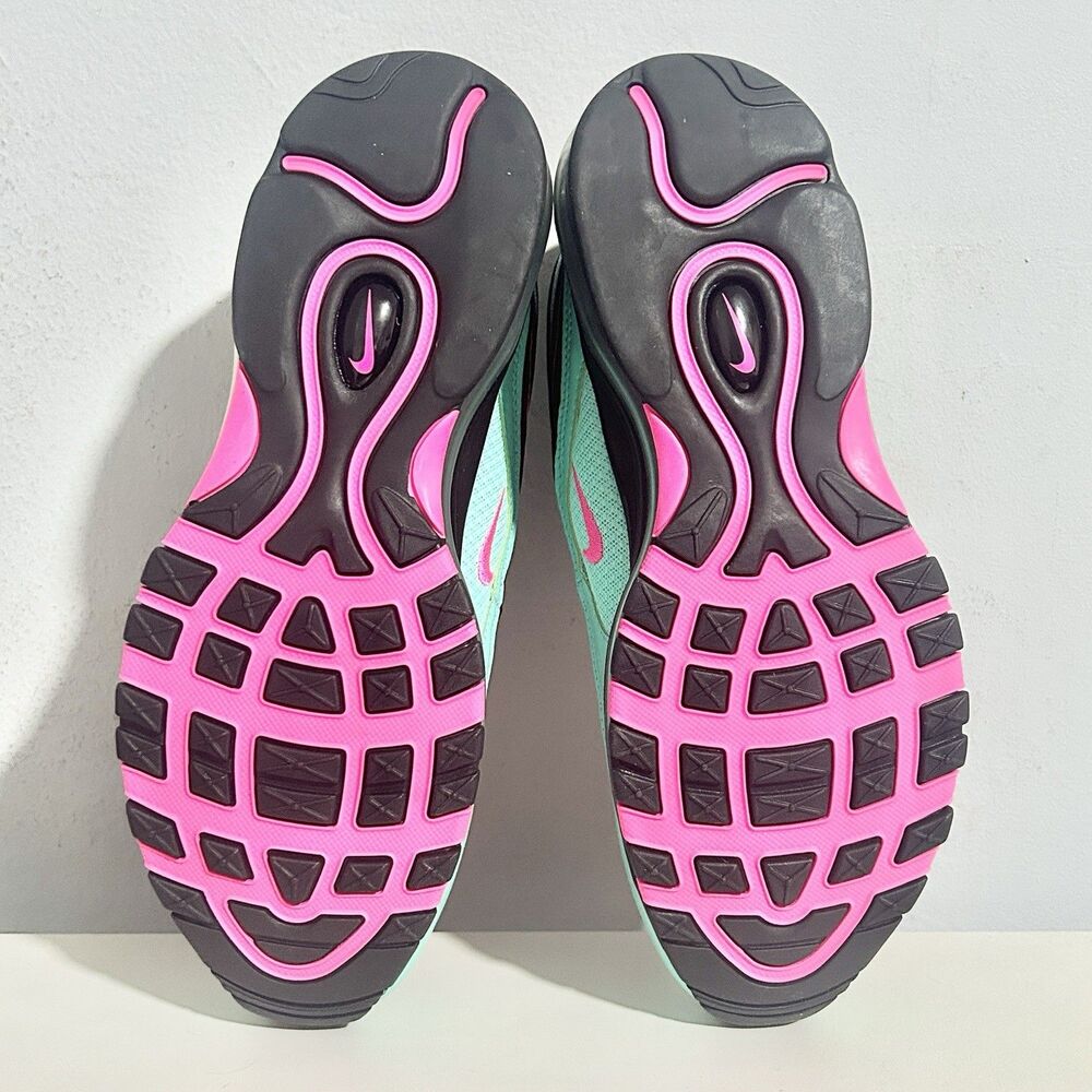 Nike Air Max 97 “Hyper Turquoise” Men’s Size 9 Pink Cushioned Lifestyle Sneakers - Picture 7 of 8